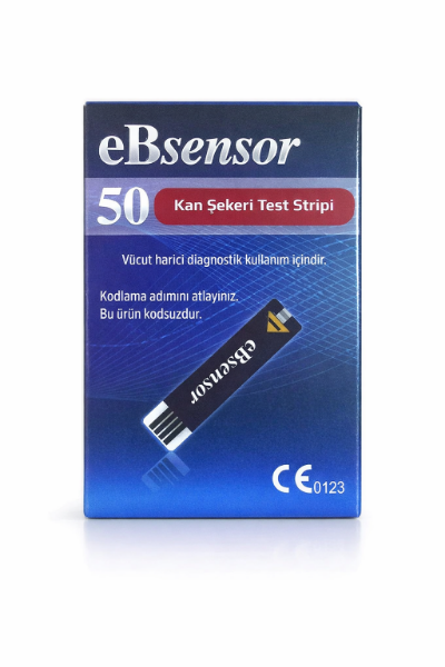 Ebsensor Kan Şekeri Test Stripi 50'li